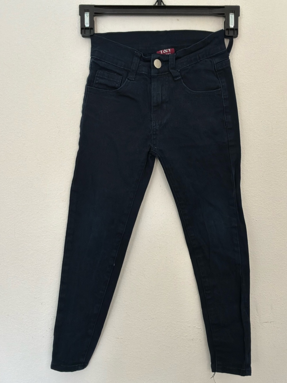 T&Y Fashion Black High Rise Skinny Jeans Size 4 Stretch Denim